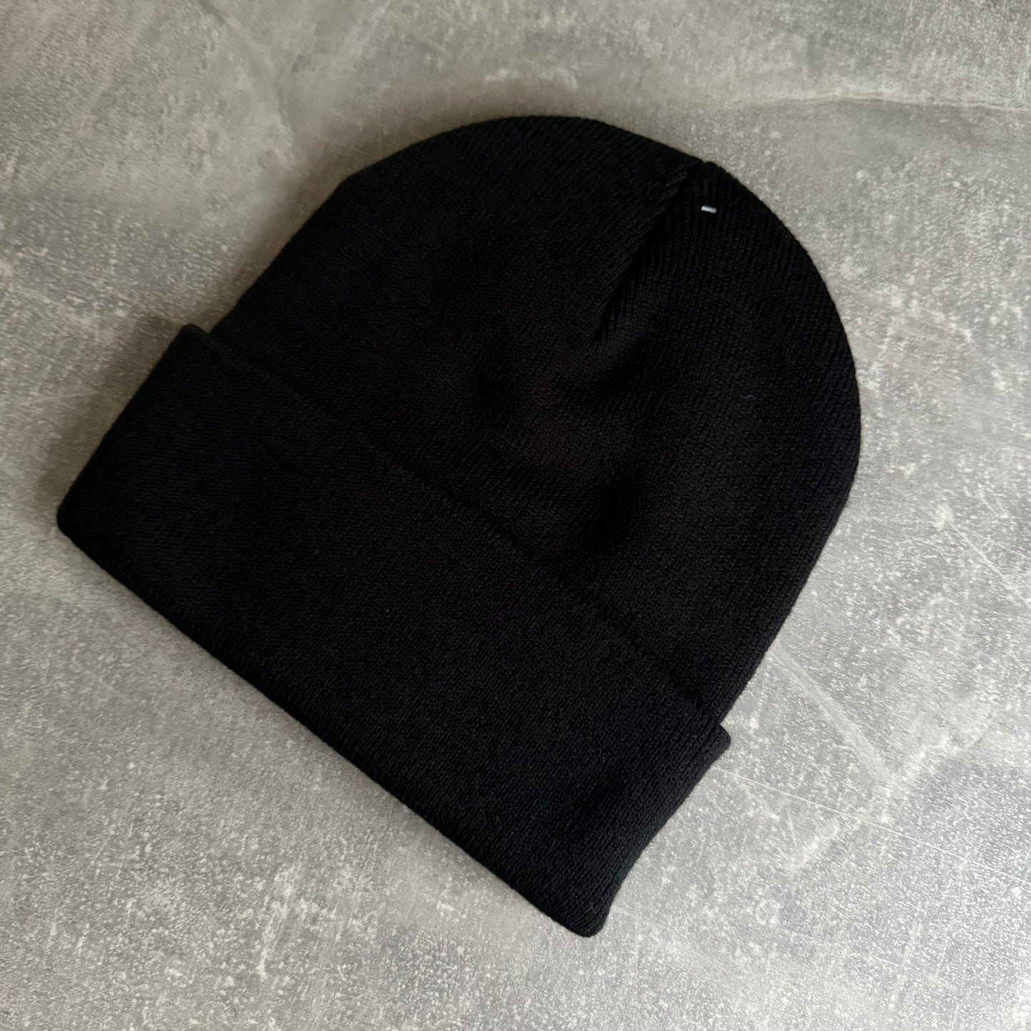 Embroidered Beanie Black