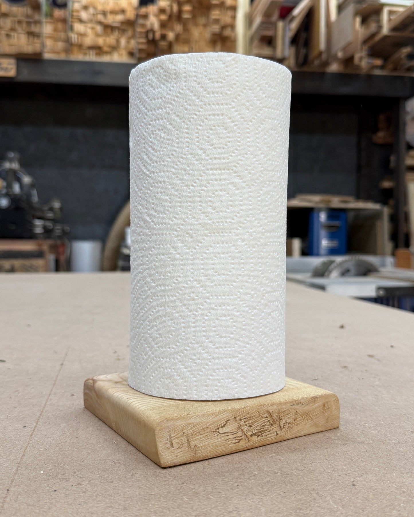 Solid Hardwood Kitchen Roll Holder