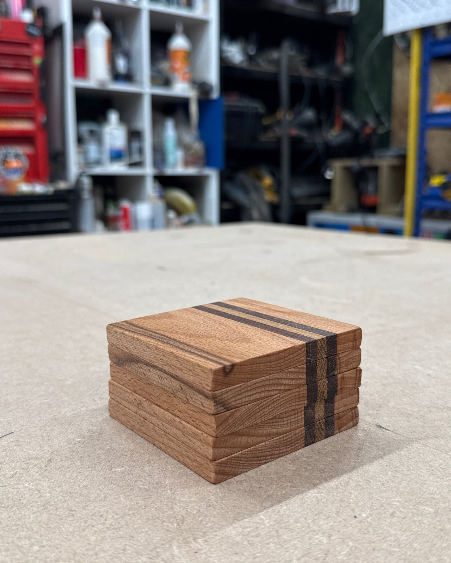 Stripe Coasters x5