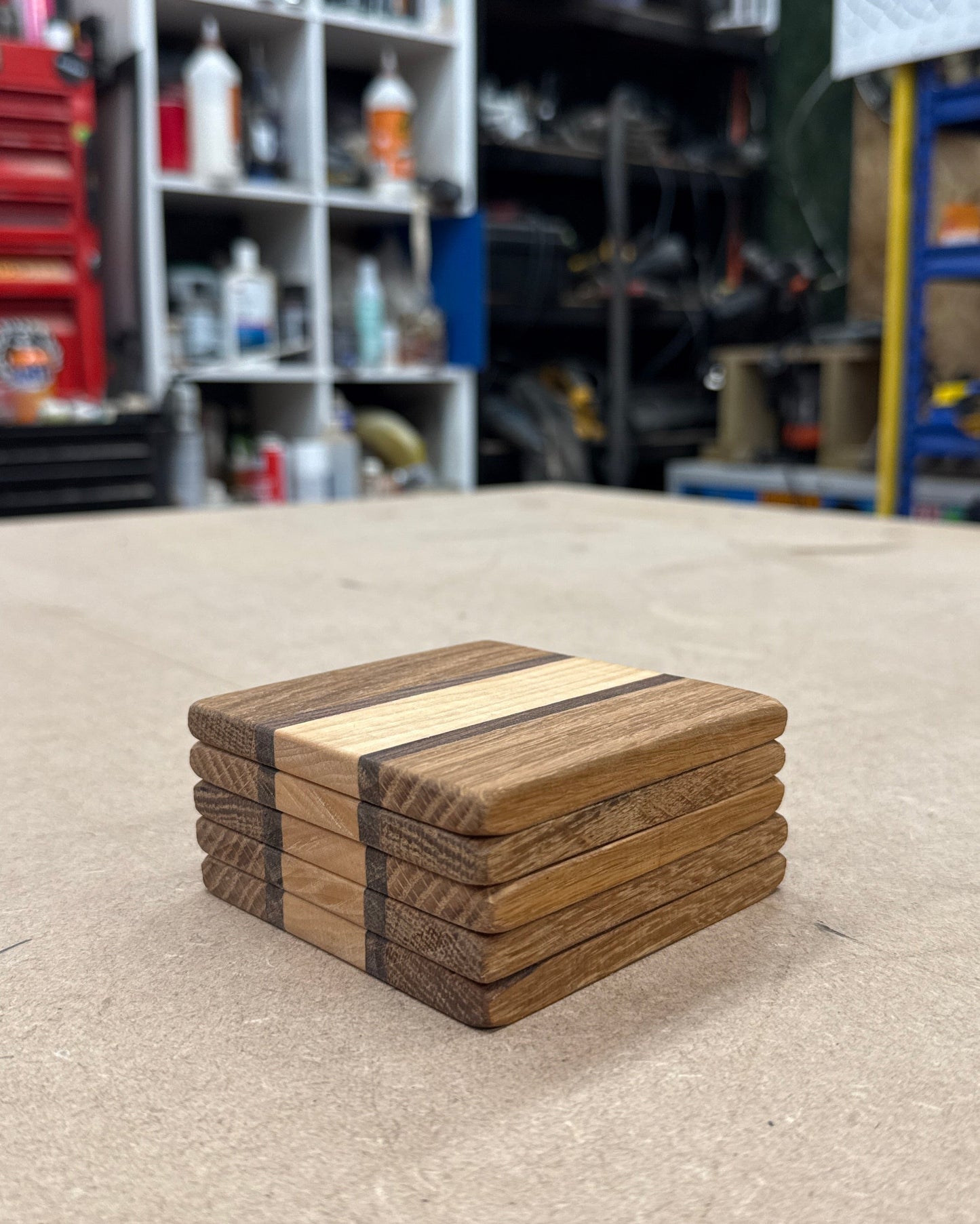 Stripe Coasters x5