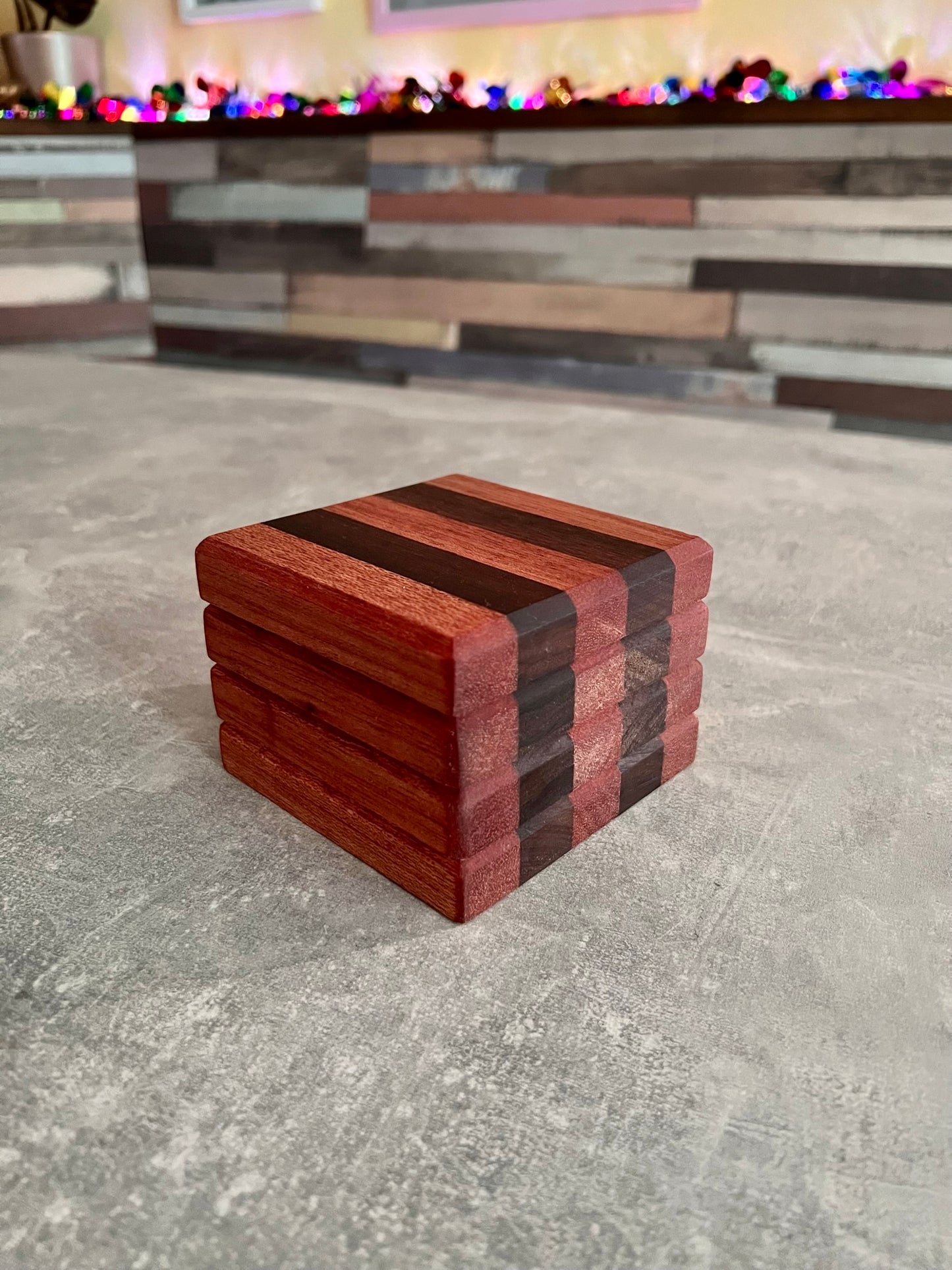 Chunky Stripe Coasters x4