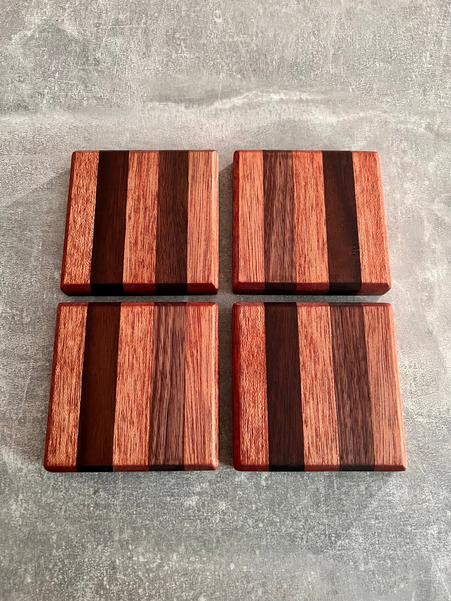 Chunky Stripe Coasters x4