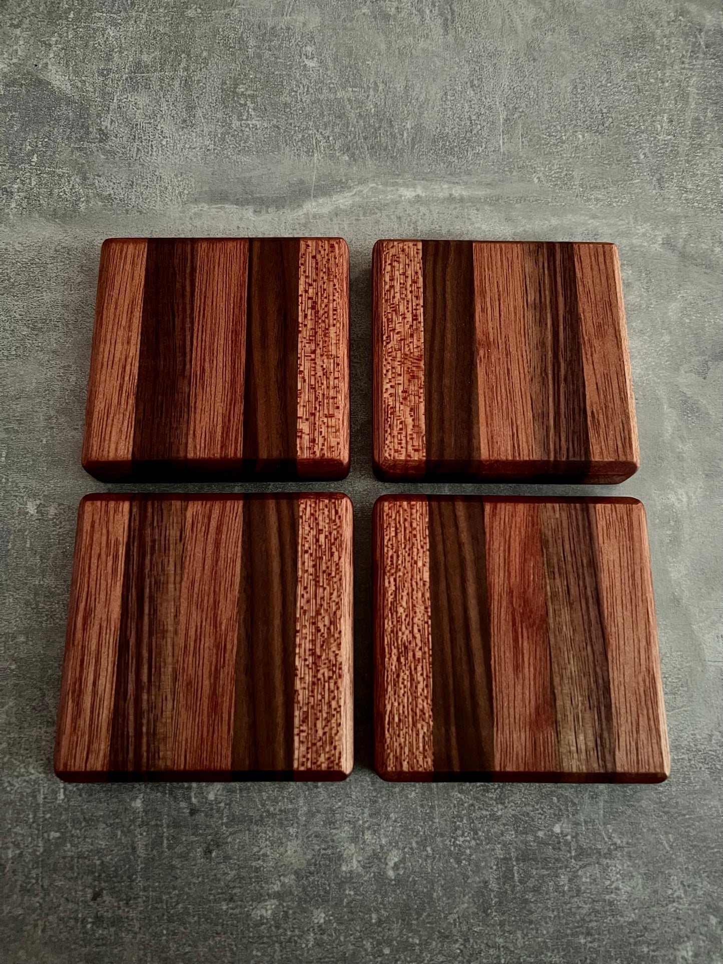 Chunky Stripe Coasters x4