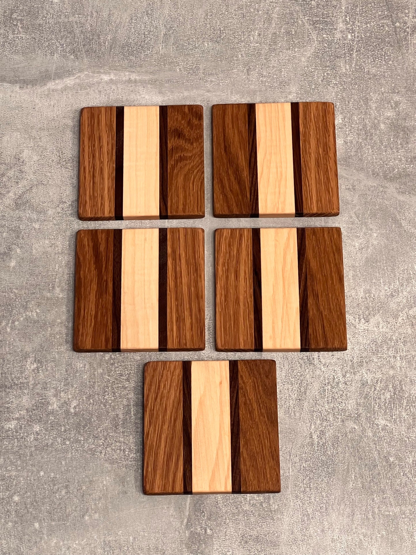 Stripe Coasters x5