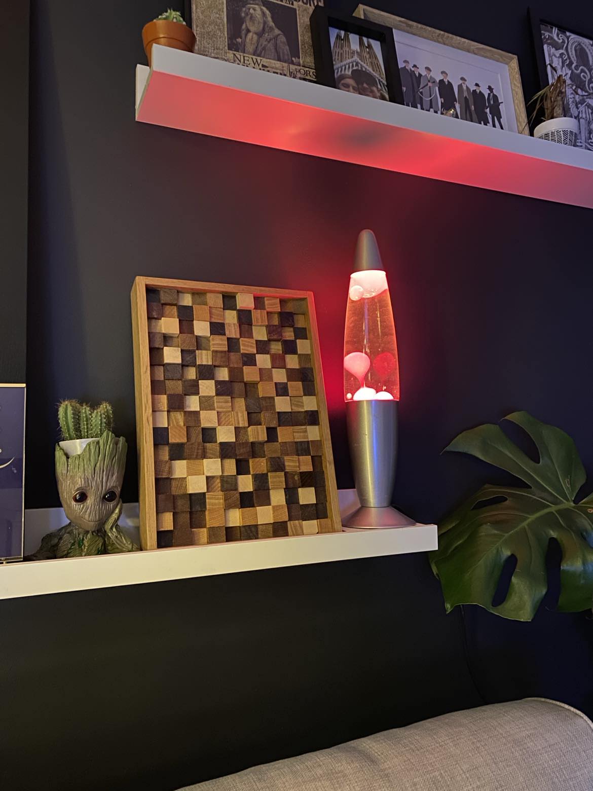 Wood Pixel Wall Art