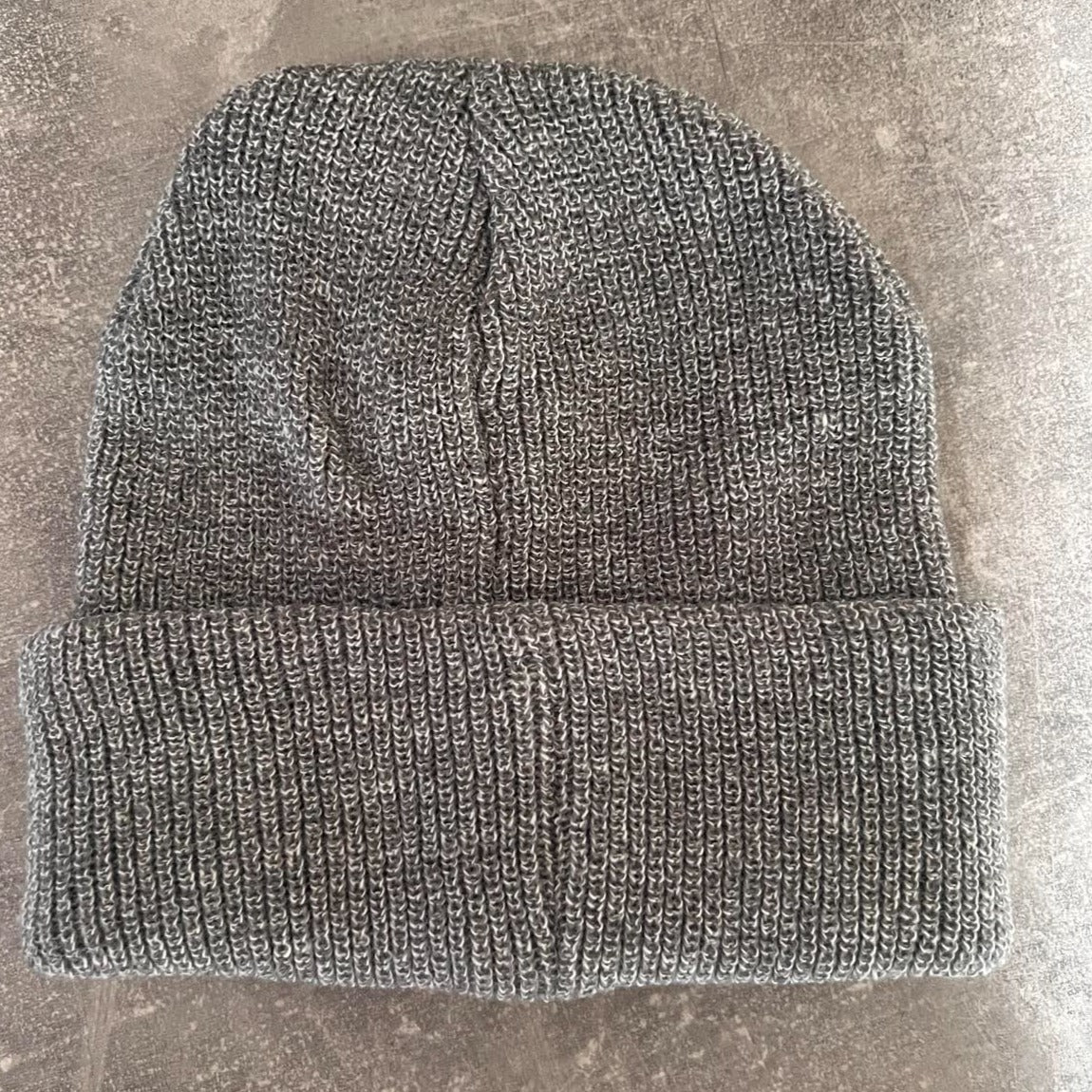 Embroidered Beanie Grey