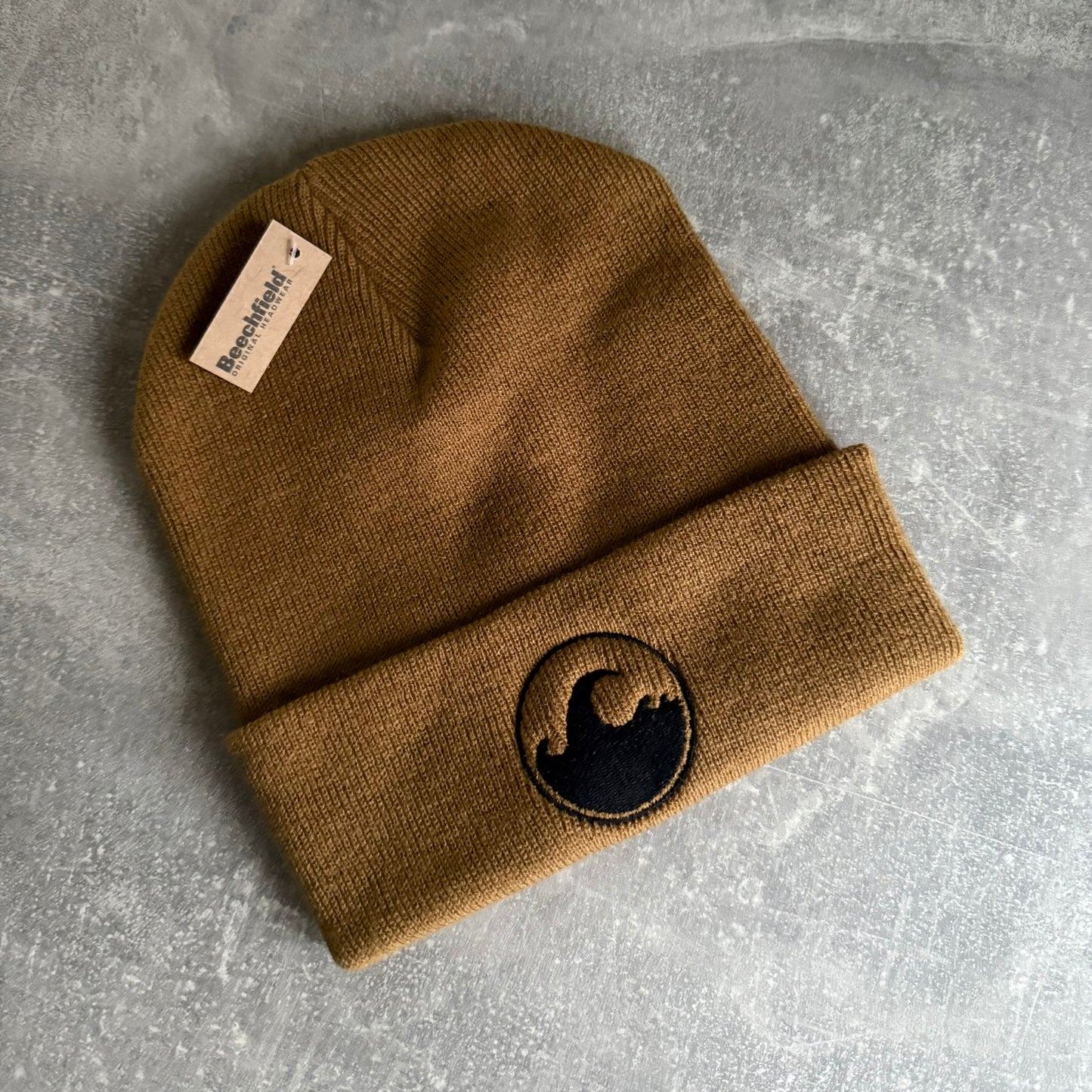 Embroidered Beanie Caramel