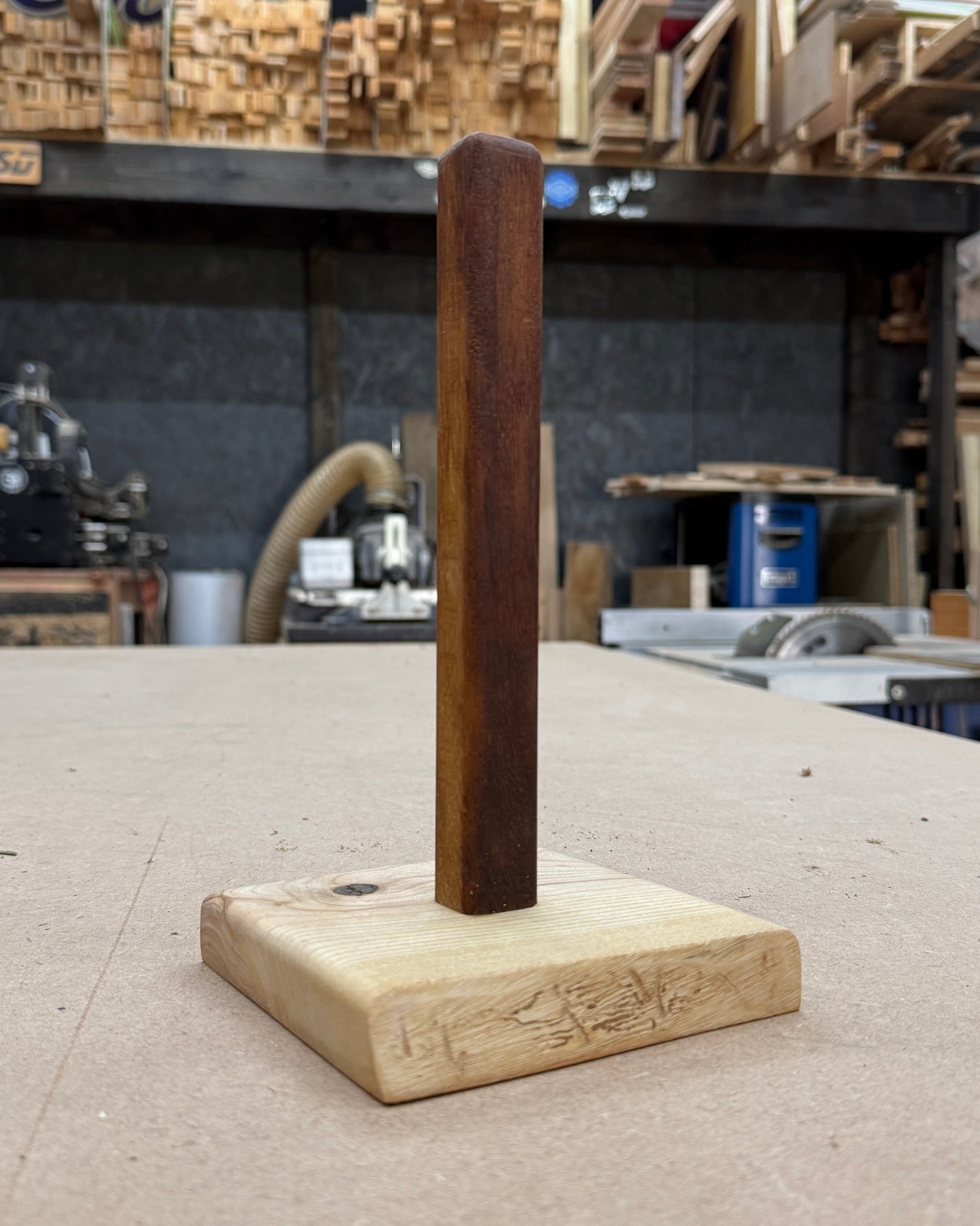 Solid Hardwood Kitchen Roll Holder