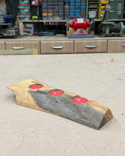 Hardwood Tea Light Candle Holder