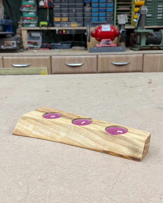 Hardwood Tea Light Candle Holder