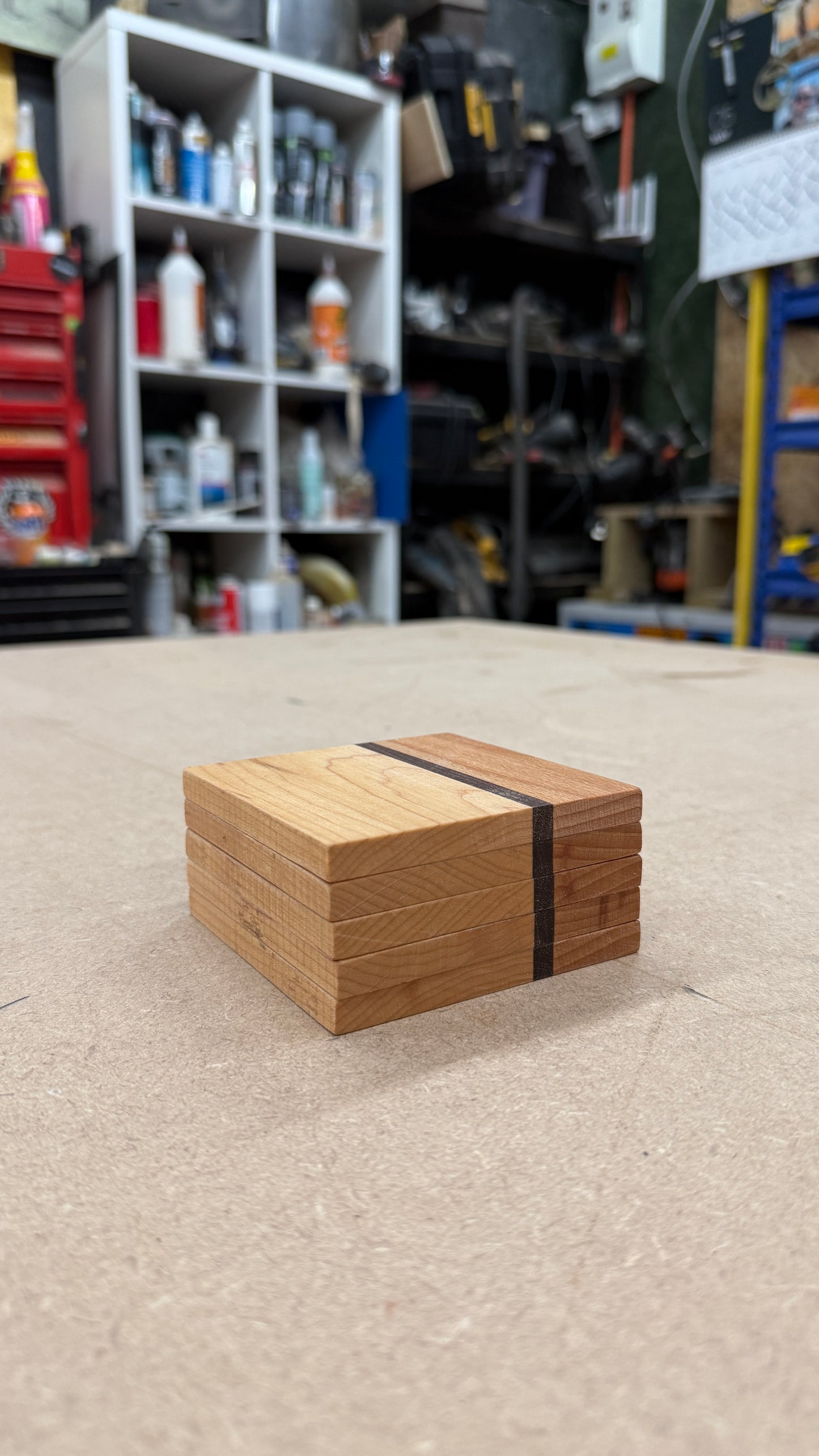 Stripe Coasters x5