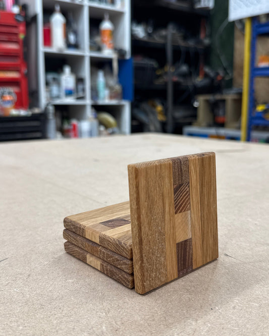 Stripe Coasters x4
