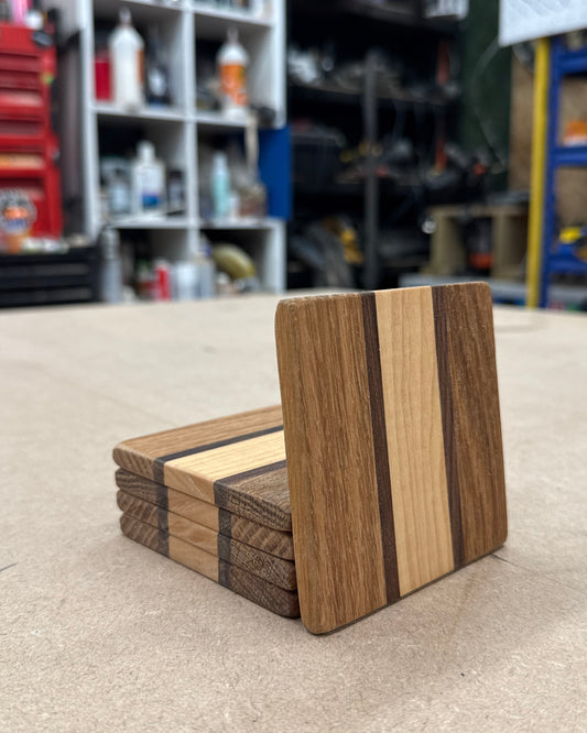 Stripe Coasters x5