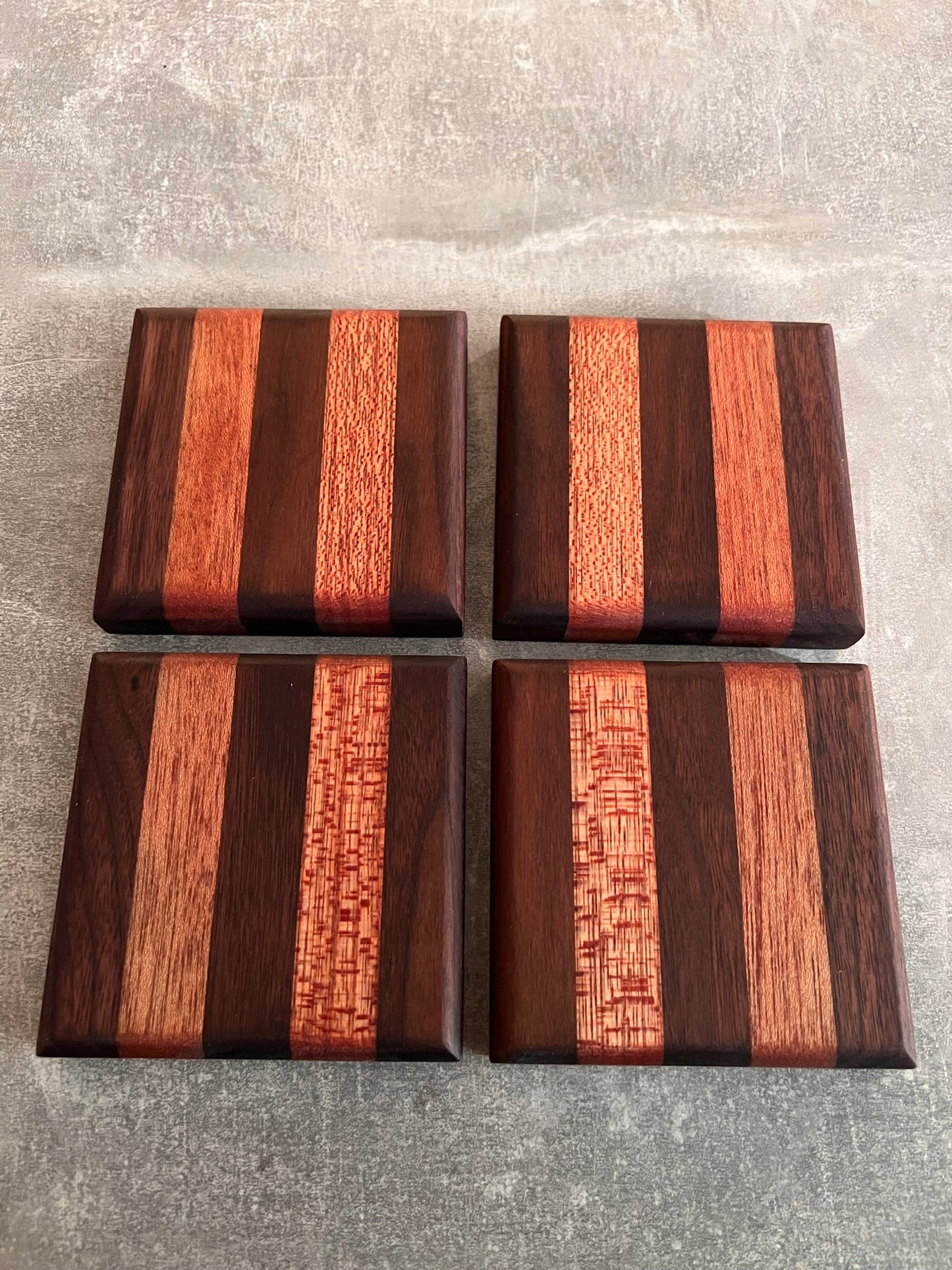 Chunky Stripe Coasters x4